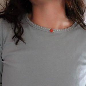 Balletcore rose detail lace trim long sleeve top size XS